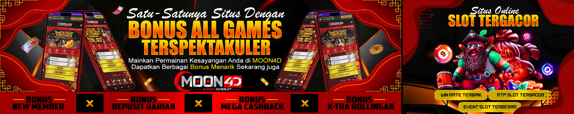 BONUS SPEKTAKULER MOON4D DEKSTOP DENGAN MIN DEPO 10K